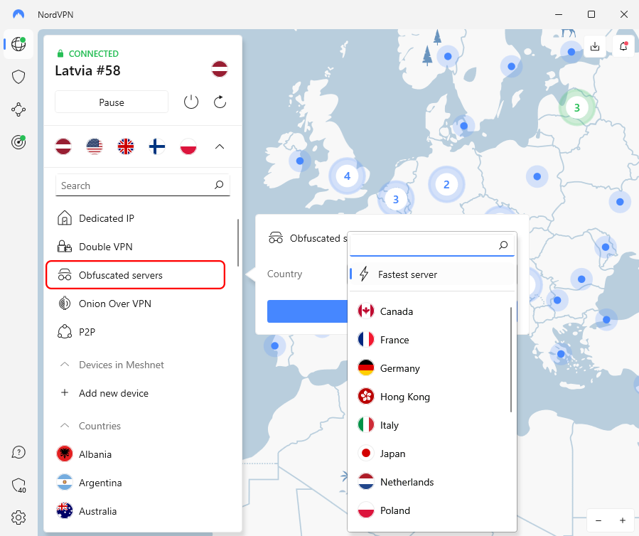 NordVPN obfuscated servers
